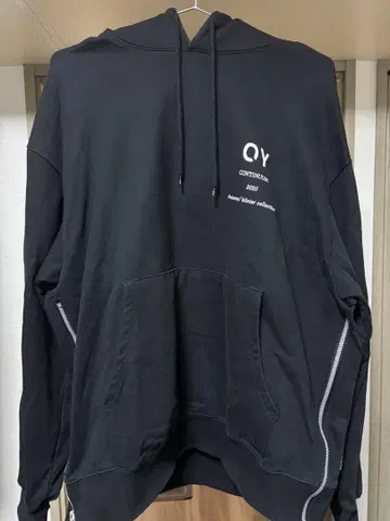 OY 블랙 후드티