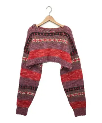 PERVERZE 크롭 니트 스웨터