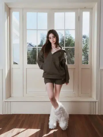 andwang Kirakira v넥 후디/팬츠/이너