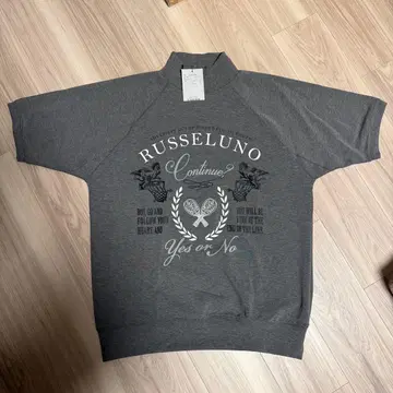 Russeluno 러셀노 하프 슬리브 맨투맨 [ 미사용 새상품 ]