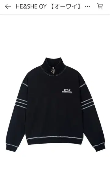 [ OY ] STITCH LINE ZIPPER POLO MTM