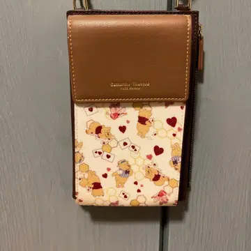 곰돌이 푸 컬렉션 레터 패턴 스마트폰 숄더