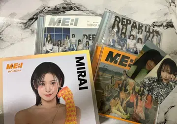 MEI MIRAI 3장 세트 CD 포토 카드 포함 복숭아 나 케이스 포함