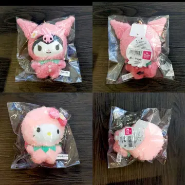 레어 Sanrio 딸기 변신 므뉴구루미 쿠로미 키티 수주품
