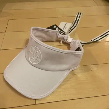 UTAA 유타 여성용 골프 리본 포함 바이저 캡 화이트