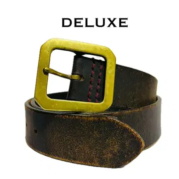 디럭스 클로징 가죽 벨트 개리슨 벨트 브라운 빈티지