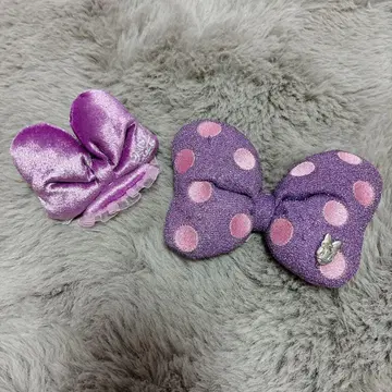 도쿄 디즈니 리조트 데이지 덕 리본 머리끈 헤어 클립