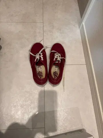 VANS 와인 레드 스니커즈 US 5.5