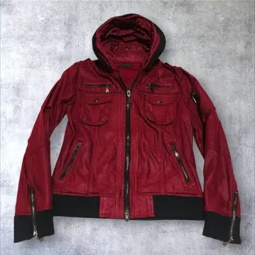 00s gimmick 자켓 리브 후드 y2k 시크 스타일