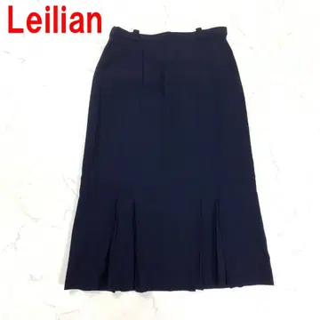 A7246 레리안 롱 스커트 플레어 안감 있음 울 네이비 9