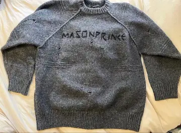 MASONPRINCE 그레이 니트 스웨터