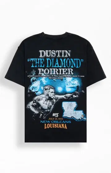 UFC 공식 Dustin Poirier UFC 티셔츠 사이즈 L