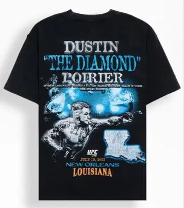 UFC 공식 Dustin Poirier UFC 티셔츠 사이즈 L