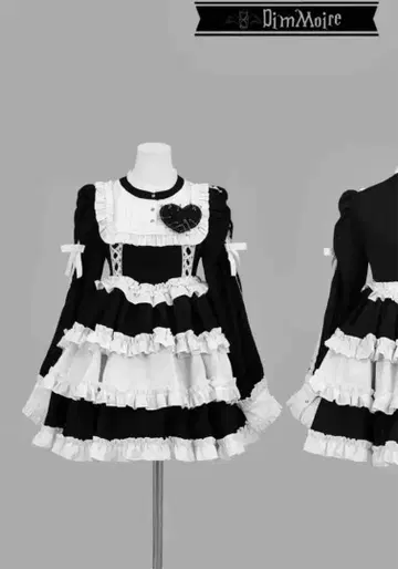 프릴에 파묻혀 보는 악몽 드레스 DimMoire 블랙 L 사이즈