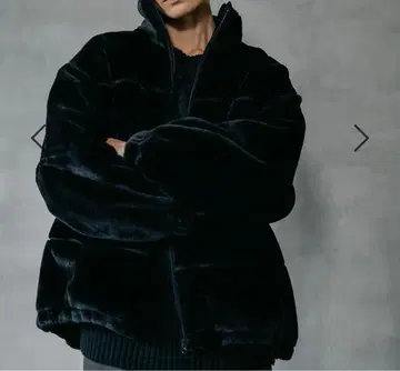 완판 컬러 LEPSIM 드로스트 마이크로 퍼 블루종 블랙