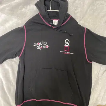 SQUID GAME 후드티 M 사이즈 블랙