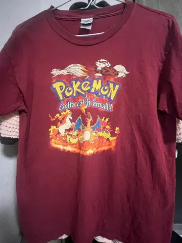 포켓몬 빈티지 셔츠 유스 XL