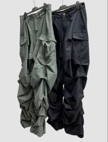 AMNJX 히라모토 렌 카고 팬츠 블랙 즉시 완판 아이템