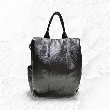 대용량 다기능 가죽풍 백팩 3WAY 블랙 노브랜드