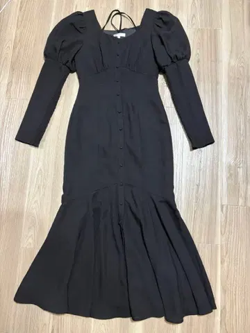 rienda 리엔다 원피스 볼륨 슬리브 머메이드 원피스