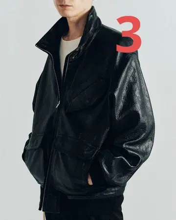 lamb leather zip blouson 사이즈 3