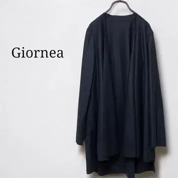 새상품급 아방조르네아 노카라 롱 자켓 울 블랙 가디건