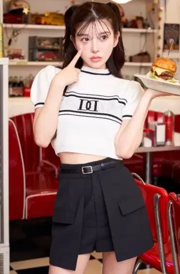 Darich 레이어드 플랩 숏팬츠