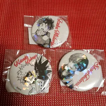 나의 히어로 아카데미아 올스타 캔뱃지 미도리야&바쿠고&토도로키