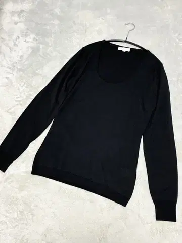 존스메들리 JOHN SMEDLEY 잉글랜드제 얇은 소재 니트 블랙