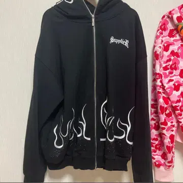 supplier 지퍼 후드티 스톤