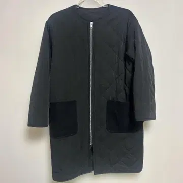 Mila Owen 퀼팅 코트 롱 블랙 FREE