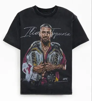 UFC 일리아 토푸리아 벨트 T셔츠 사이즈 L