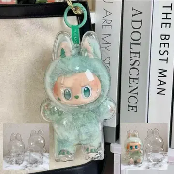 선택 가능한 2세트 판매 Labubu 클리어 케이스 에너지 마카롱 라부부