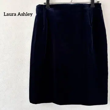 로라 애슐리 스커트 코듀로이 네이비