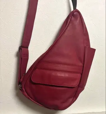 HEALTHY BACKBAG 숄더백 올 가죽 빨간색