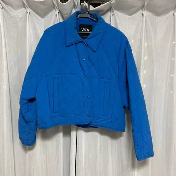 ZARA 파랑 퀼팅 자켓