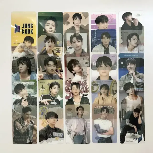 BTS 방탄소년단 정국 투명 아크릴 포토카드 25장 비공굿