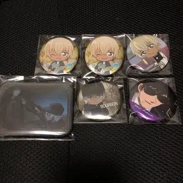 명탐정 코난 캔뱃지 아무로 토오루 메탈릭 6개 세트