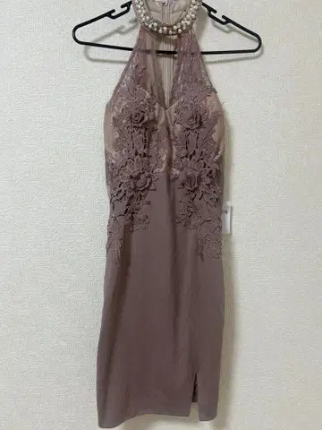 하이넥 레이스 드레스 택 포함 새상품