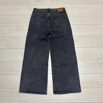 다크 그레이 와이드 레그 데님