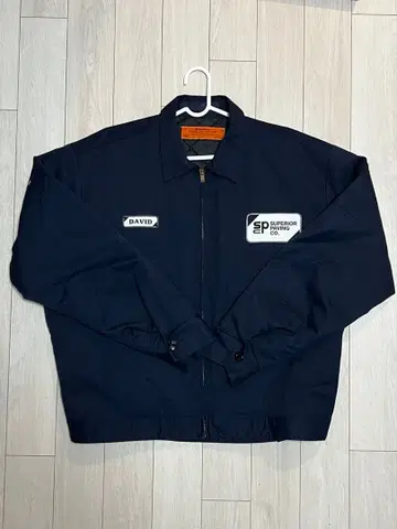 SUPERIOR 네이비 작업용 패딩 자켓 퀼팅
