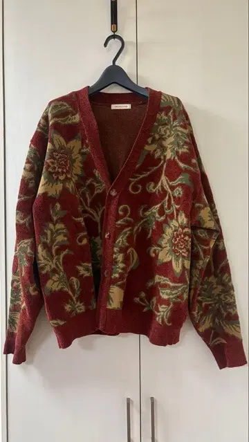 FREAK'S STORE 올 패턴 몰사 니트 가디건 L