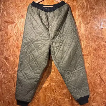 올리브 그린 퀼팅 밀리터리 팬츠 미군 착용