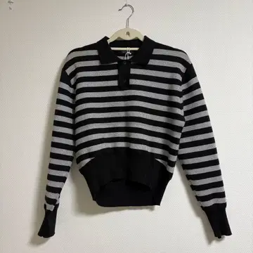 xander zhou 보더 롱T 니트