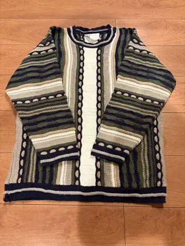 80년대 빈티지 니트 3D 니트 MADE IN USA