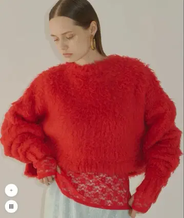 [ YAE ] 롱 슬리브 컬러 샤기 니트