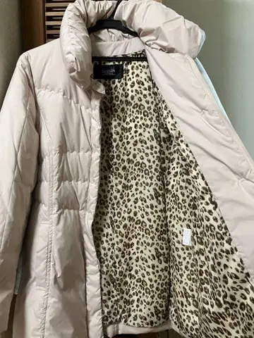 타키 레오파드 다운 코트
