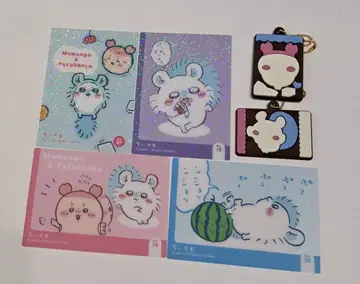 치이카와 캐릭터 파키 키라키라 클리어 카드 컬렉션 모몽가 게잡이