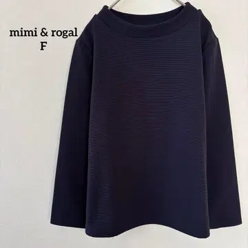 미미앤로저 긴팔 상의 네이비 프리 일본제 심플 무지 고급