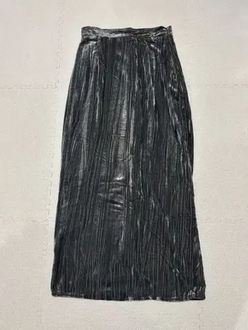 새상품 자라 ZARA 택 포함 벨로아 스커트 타이트 롱 XS 그레이